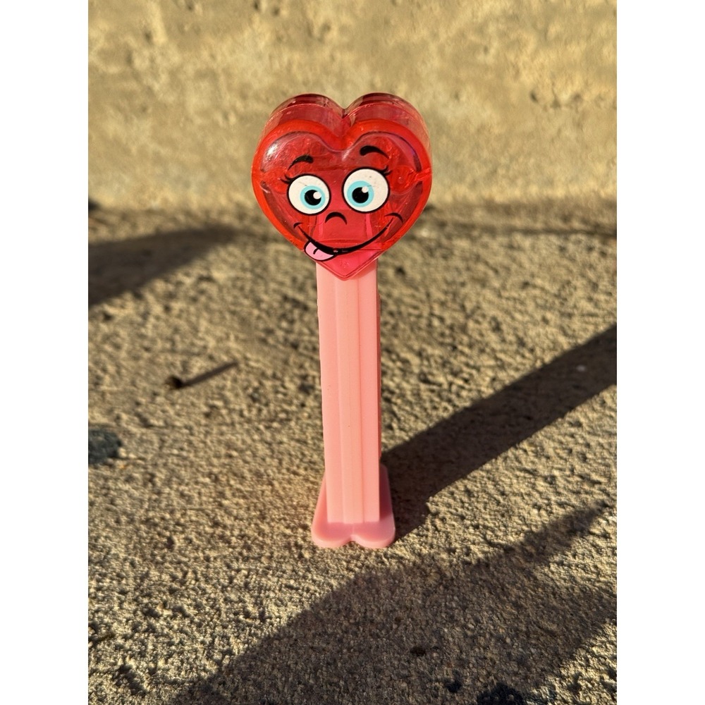 Pez Dispenser Happy Valentine Heart Red Crystal Head Hungary 7.5